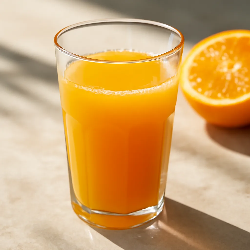 Jus d'orange frais
